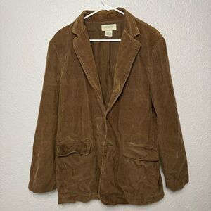 J Crew Corduroy Blazer Jacket Men sz M Brown Pocket Classic Fit Academia Preppy
